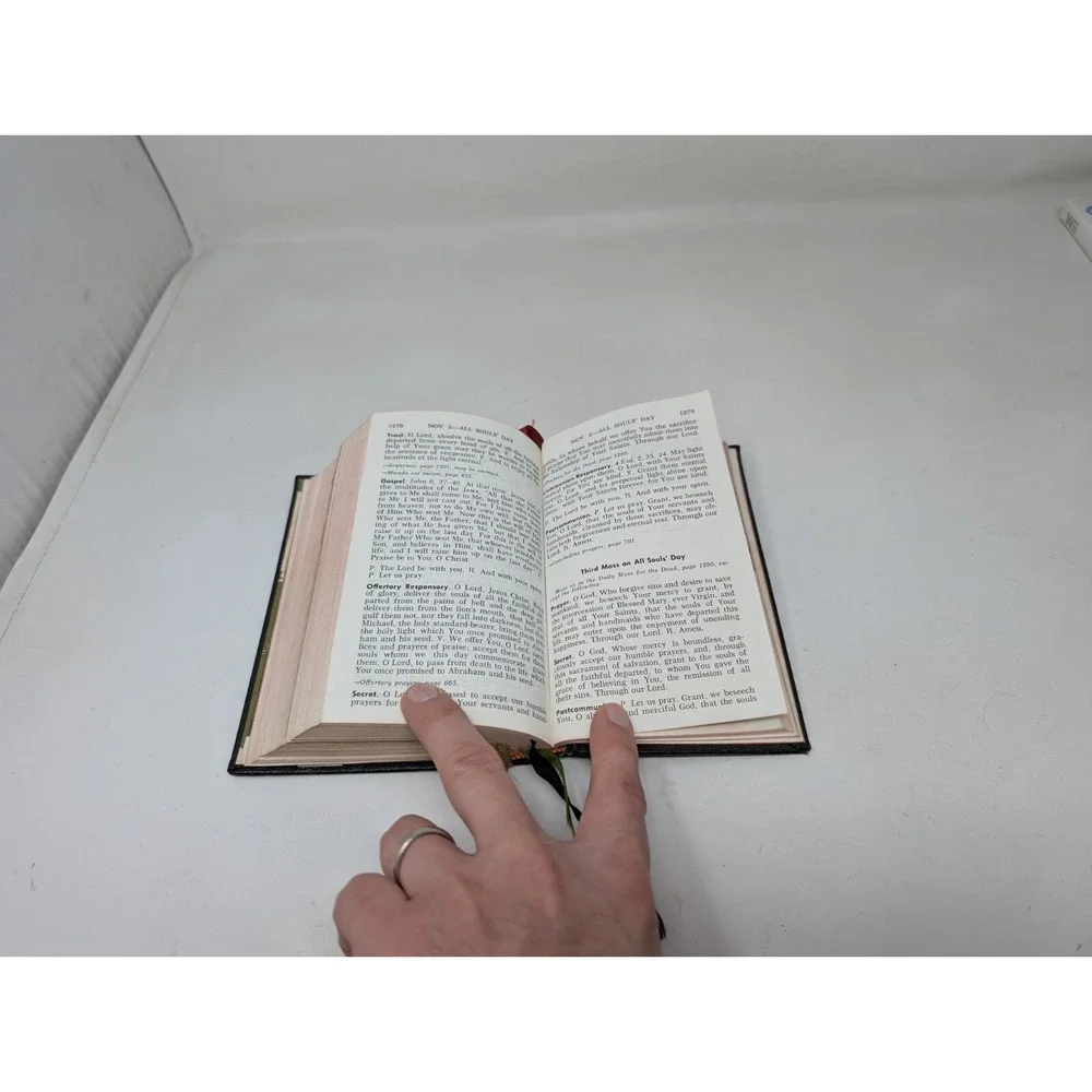 Jesus Mary & Joseph JMJ‎ Daily Missal The Official Prayers Church Benzinger 1962